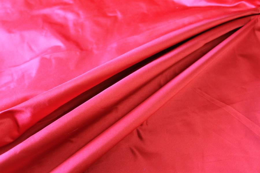 Silk Duchesse Satin - Red fabric, image 3 of 7