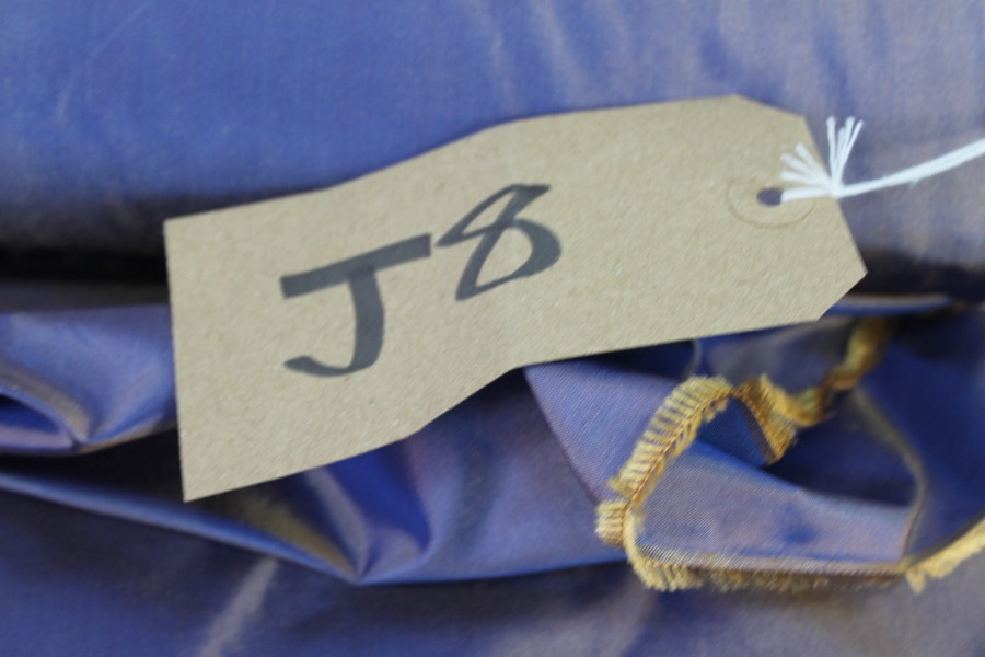 Polyester Taffeta - Blue shot Gold fabric, image 7 of 7