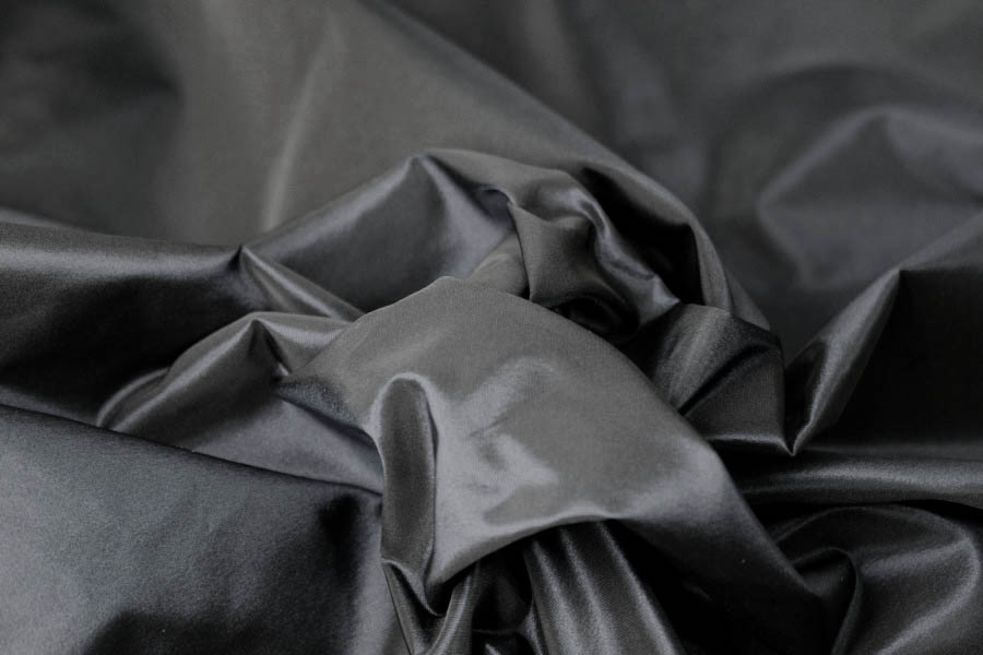 Silk Taffeta - Black fabric, image 5 of 5
