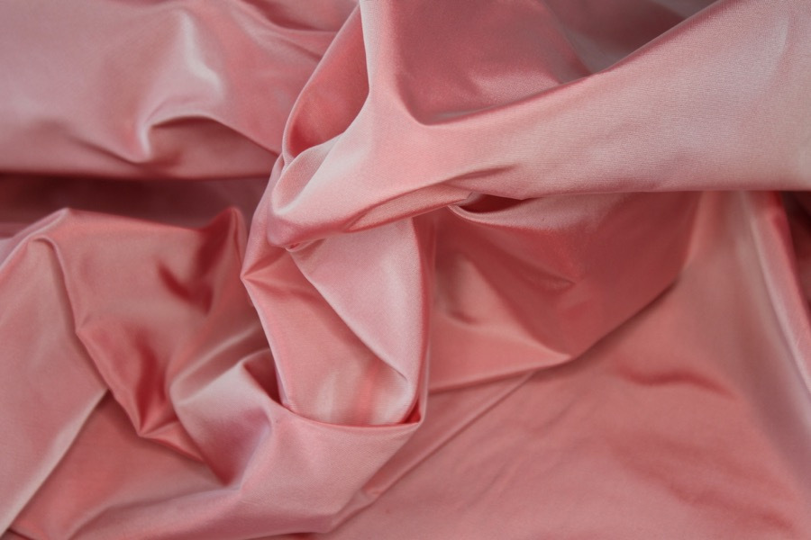 Acetate Taffeta - Red shot Ivory fabric, image 6 of 7