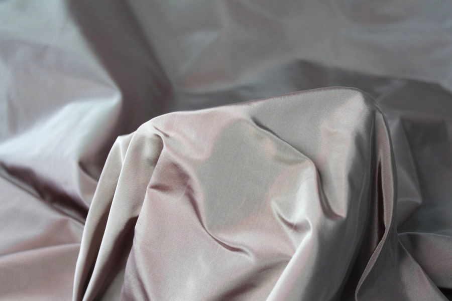 Acetate Taffeta - Burgundy shot Ivory fabric, image 5 of 7
