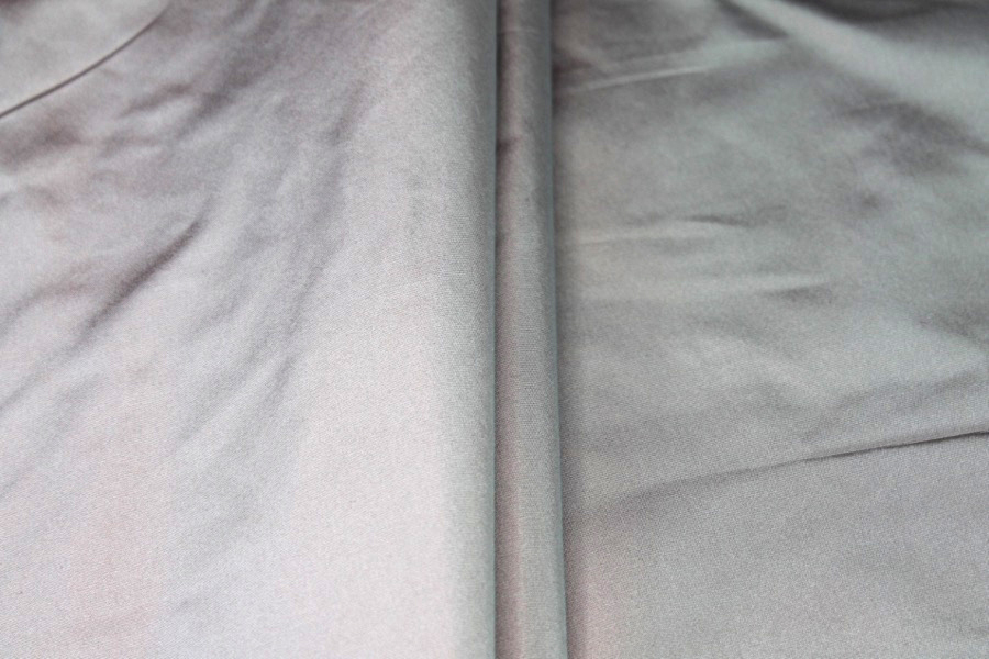 Acetate Taffeta - Burgundy shot Ivory fabric, image 6 of 7