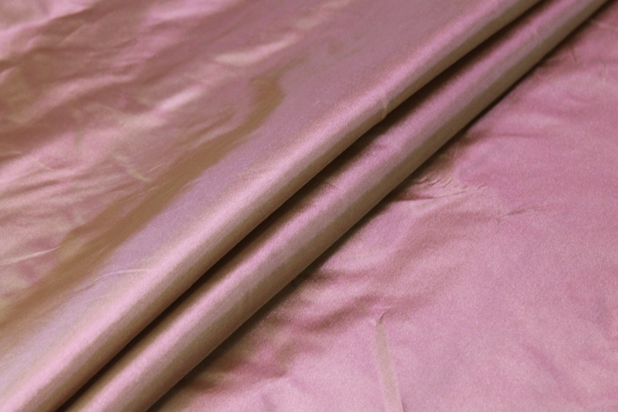 Polyester Taffeta - Pink shot Golden Brown fabric, image 5 of 8