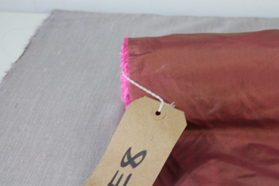 Polyester Taffeta - Pink shot Golden Brown fabric, image 7 of 8