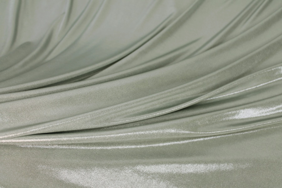 Slinky Jersey - Pale Aqua Metallic Foil fabric, image 6 of 6