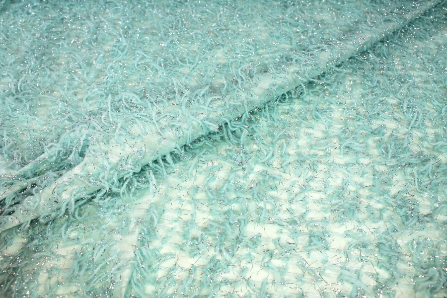Tufts with Lurex - Mint fabric, image 6 of 6