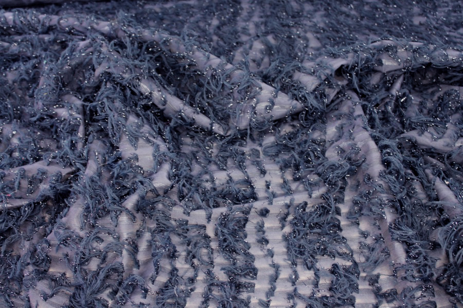 Tufts with Lurex - Navy fabric, image 3 of 4