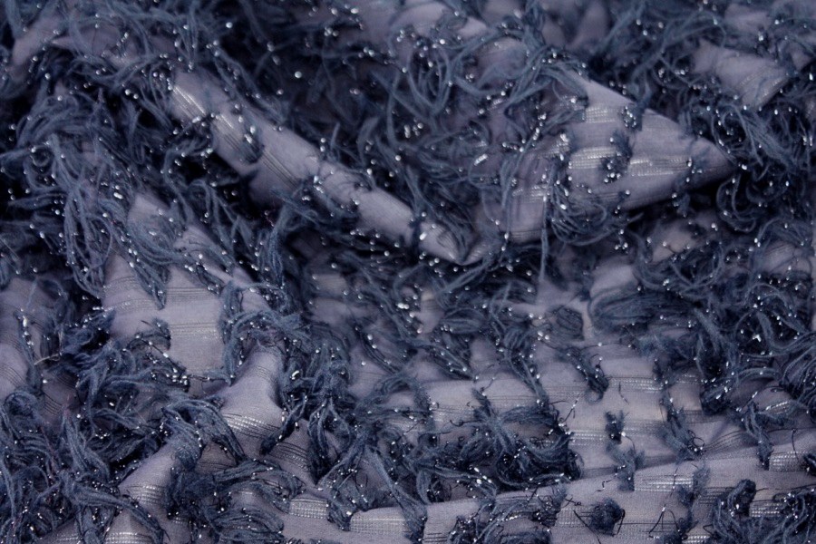 Tufts with Lurex - Navy fabric, image 2 of 4