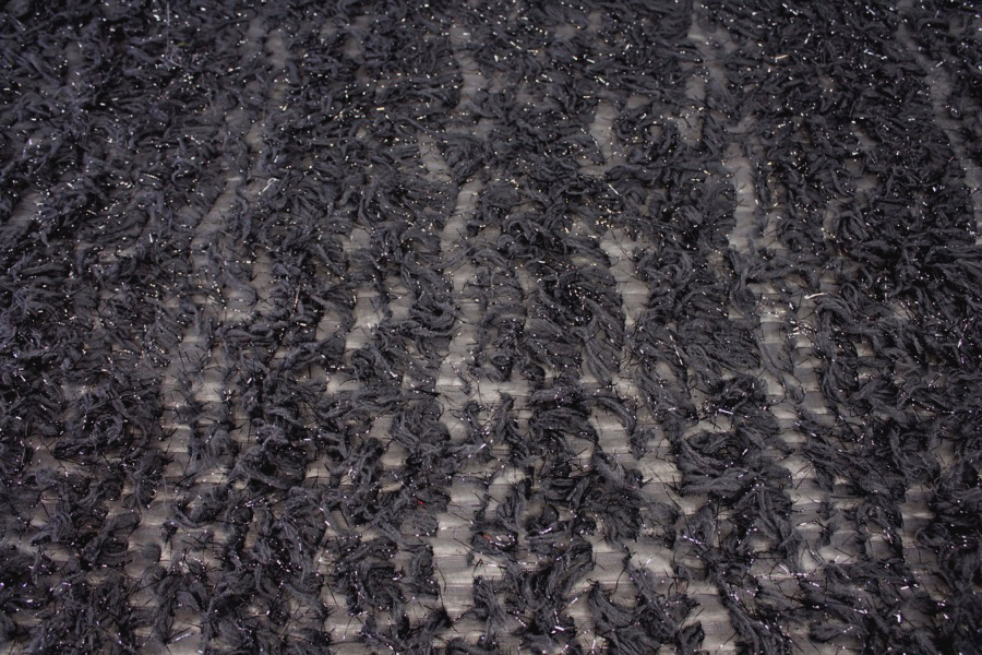 Tufts with Lurex - Black fabric, image 4 of 5