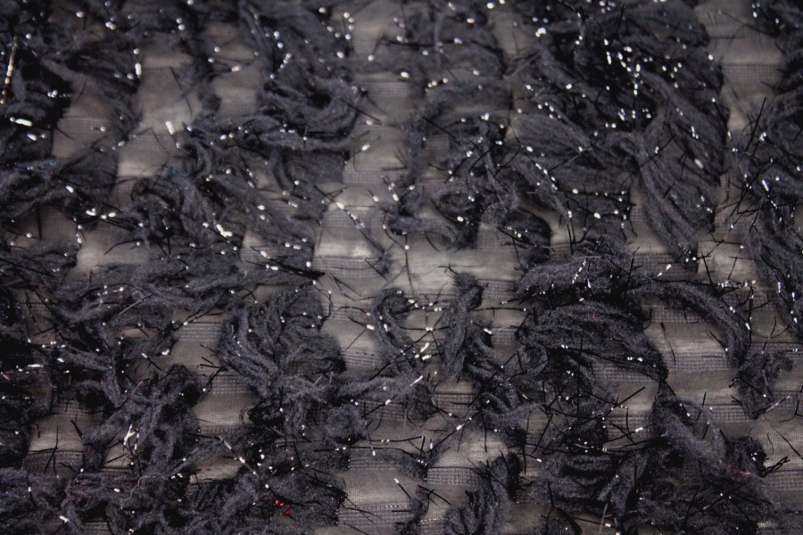 Tufts with Lurex - Black fabric, image 5 of 5