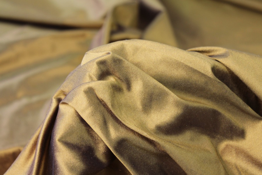 Silk Dupion - Blackened Bronze fabric, image 7 of 8