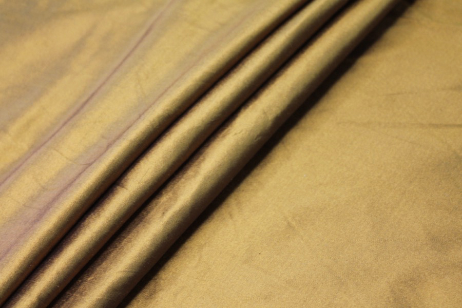 Silk Dupion - Blackened Bronze fabric, image 3 of 8