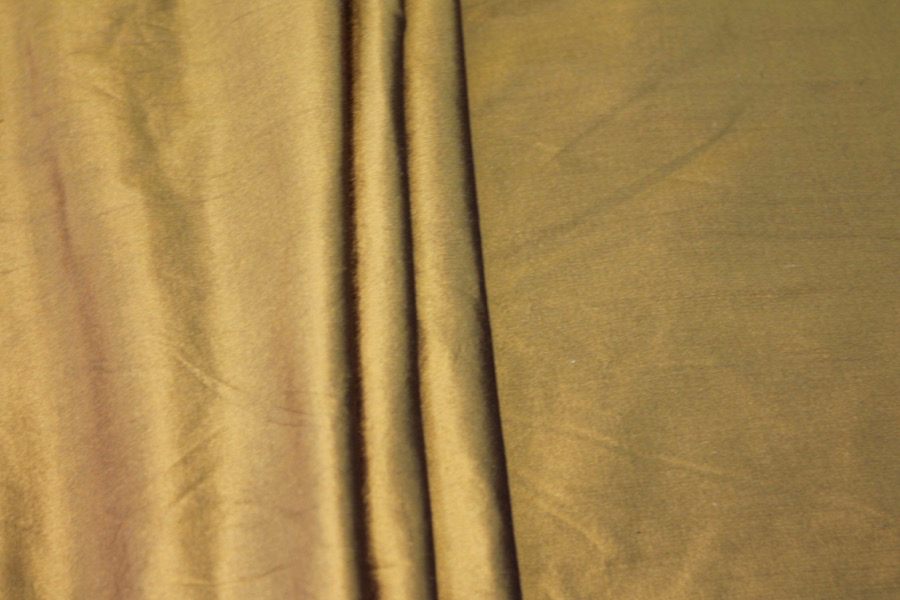 Silk Dupion - Blackened Bronze fabric, image 4 of 8