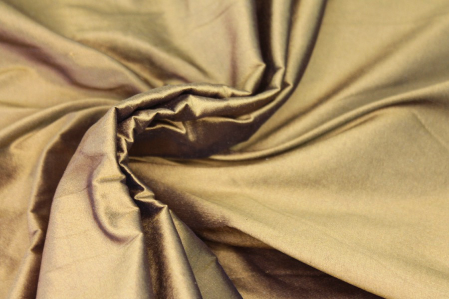 Silk Dupion - Blackened Bronze fabric, image 8 of 8