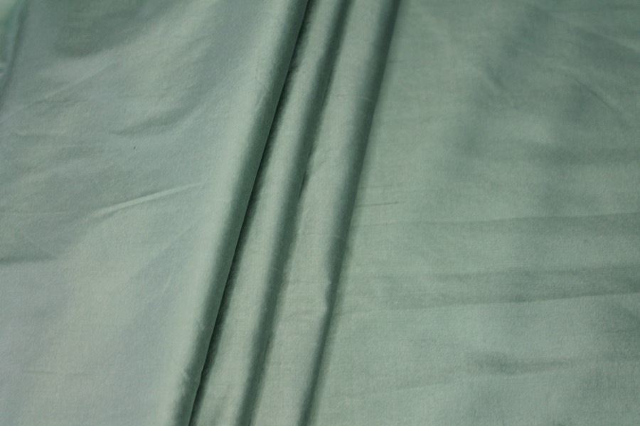 Silk Dupion - Arsenic Green fabric, image 3 of 8