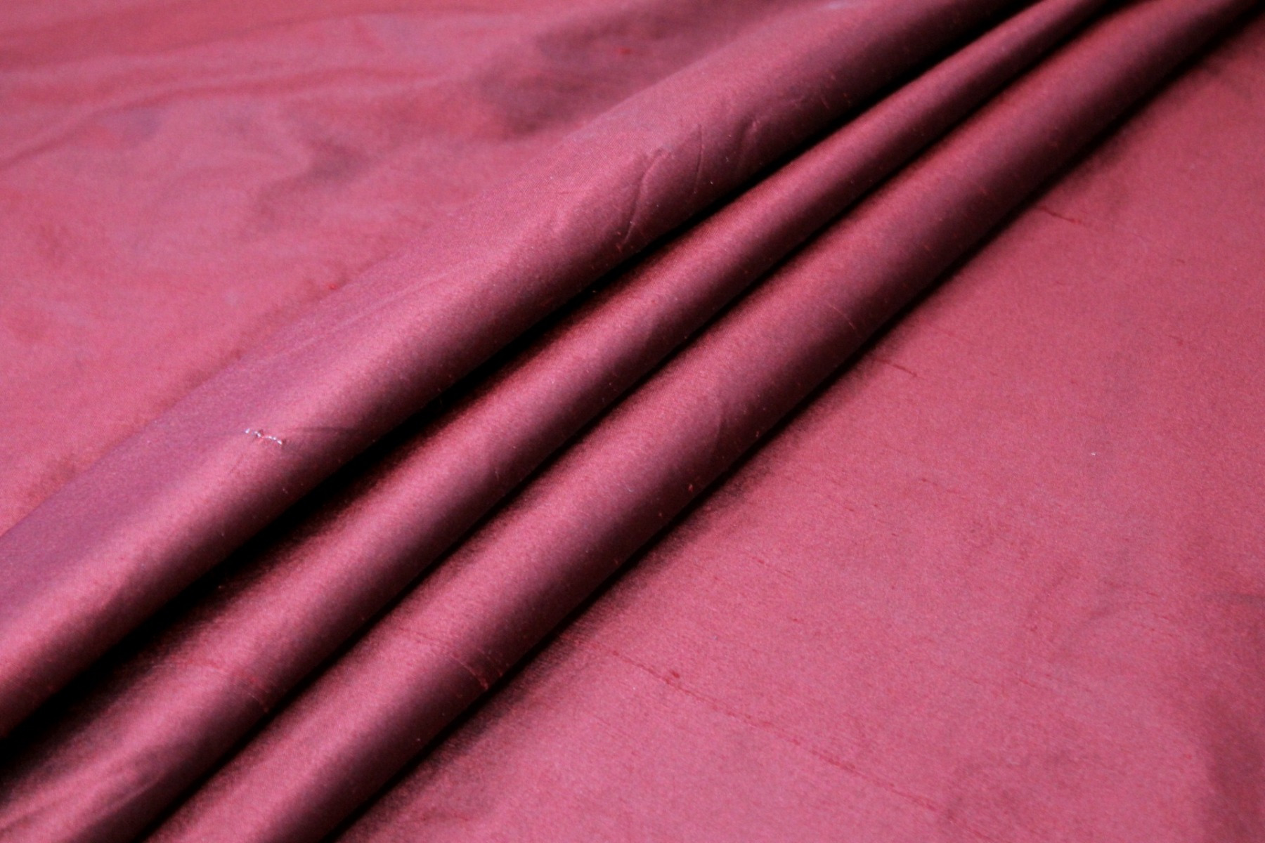 Silk Dupion - Two-Tone Red and Black fabric, image 5 of 6