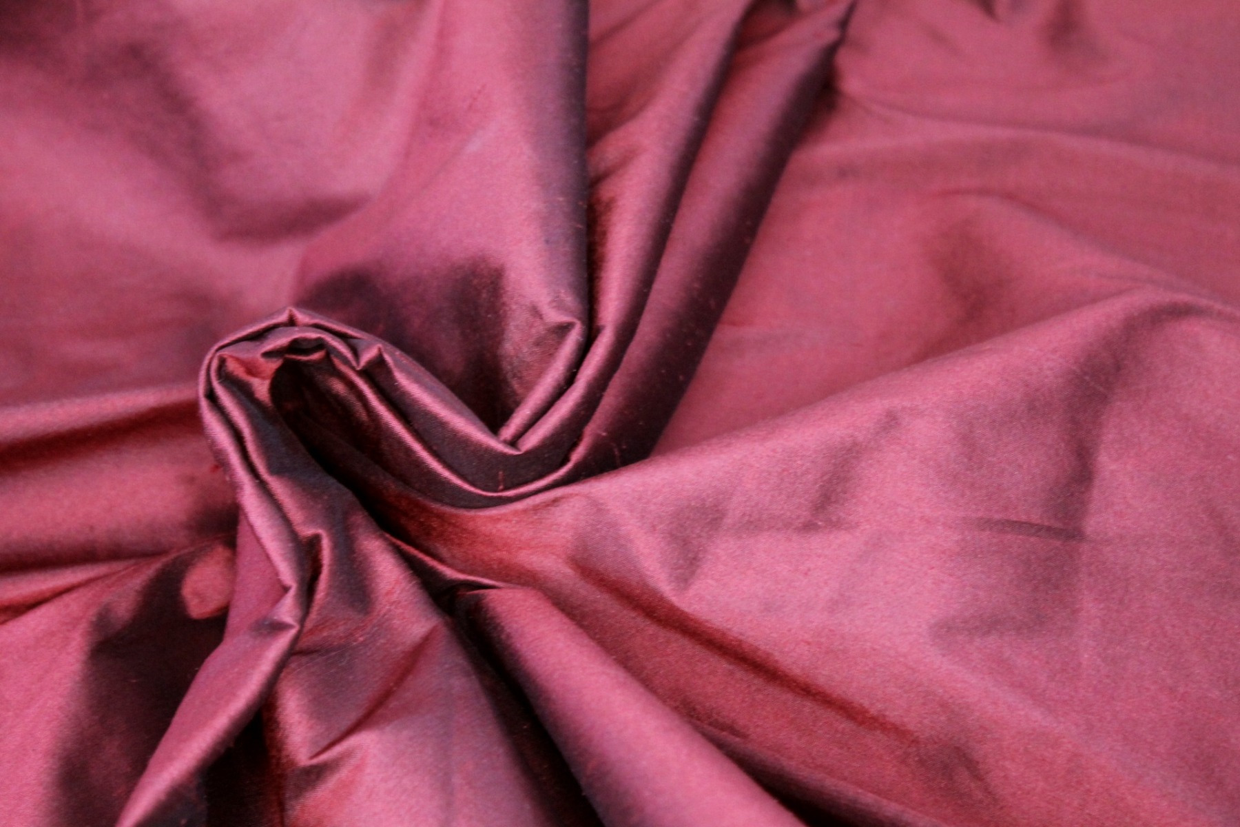 Silk Dupion - Two-Tone Red and Black fabric, image 6 of 6