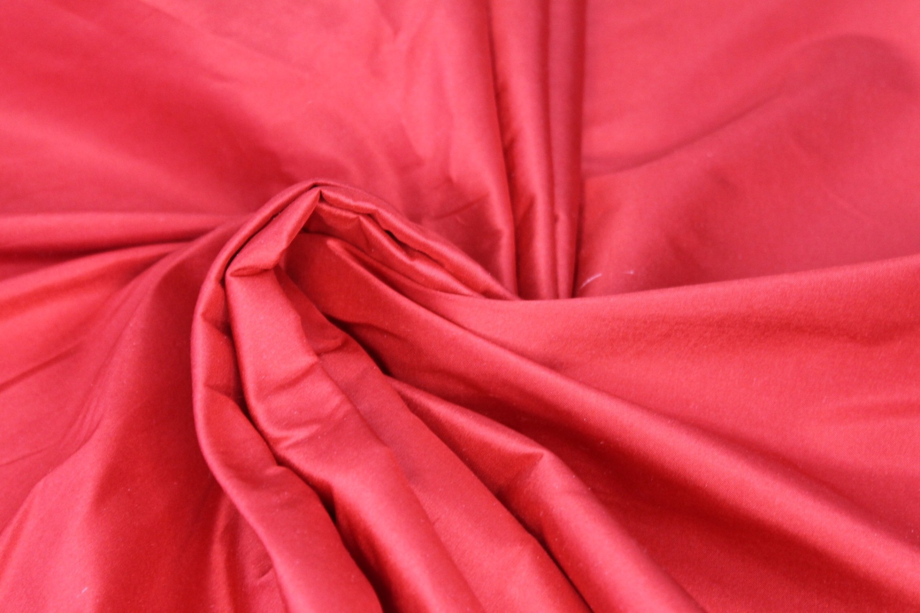Silk Dupion - Pillarbox Red fabric, image 6 of 6