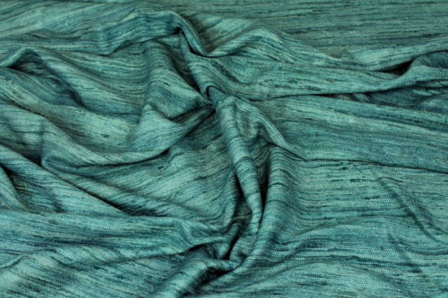 Chunky Silk Matka - Teal fabric, image 2 of 7