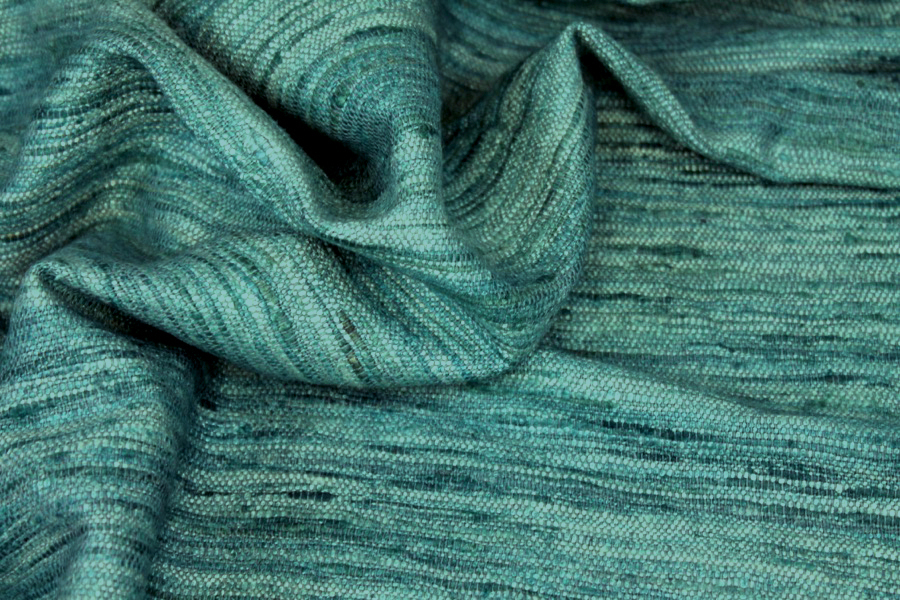 Chunky Silk Matka - Teal fabric, image 3 of 7