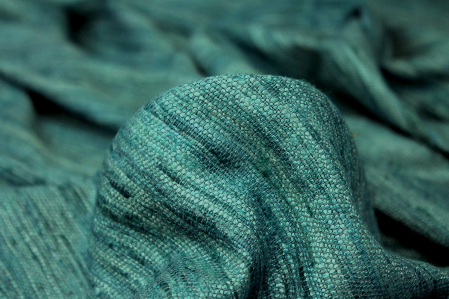 Chunky Silk Matka - Teal fabric, image 5 of 7