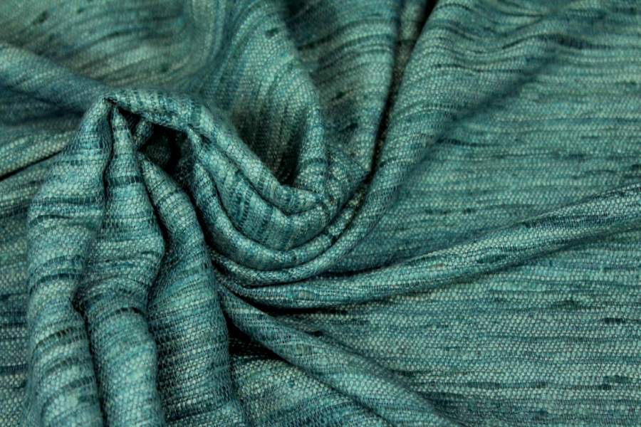 Chunky Silk Matka - Teal fabric, image 6 of 7