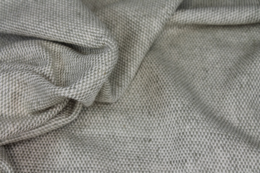 Chunky Basket Weave Silk Matka - Natural/Ivory fabric, image 2 of 7