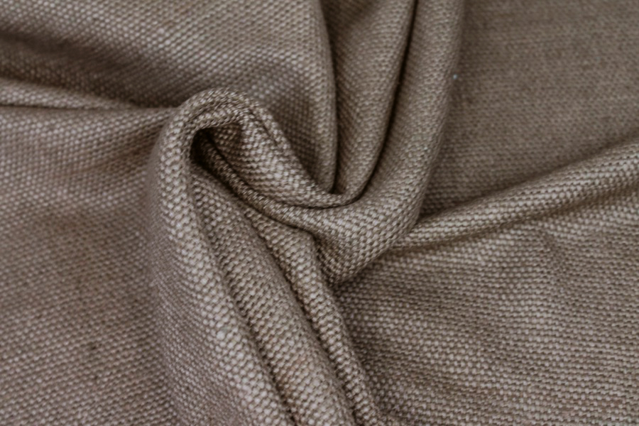 Chunky Basket Weave Silk Matka - Brown fabric, image 6 of 7