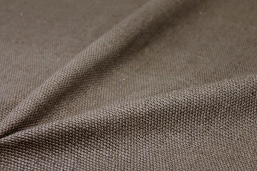 Chunky Basket Weave Silk Matka - Brown fabric, image 7 of 7