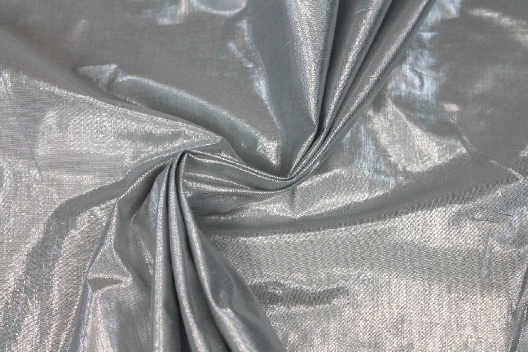 Metallic Dupion - Silver fabric, image 6 of 6
