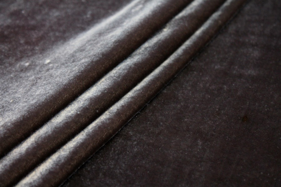 Silk Velvet - Slate fabric, image 6 of 6