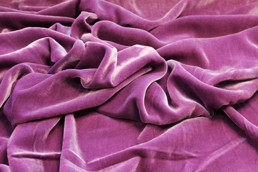 Silk Velvet - Orchid fabric, image 2 of 5