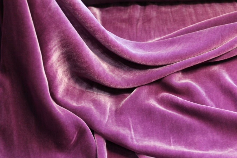 Silk Velvet - Orchid fabric, image 4 of 5