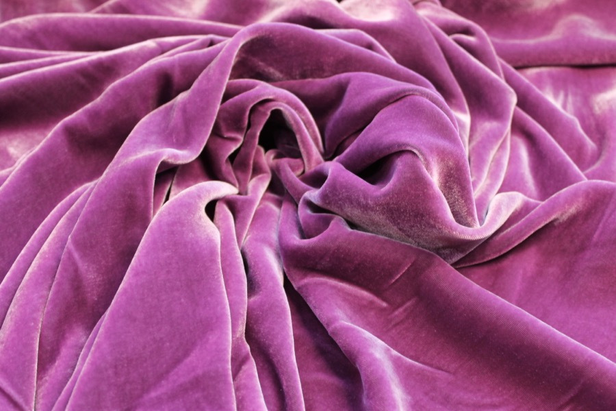 Silk Velvet - Orchid fabric, image 5 of 5