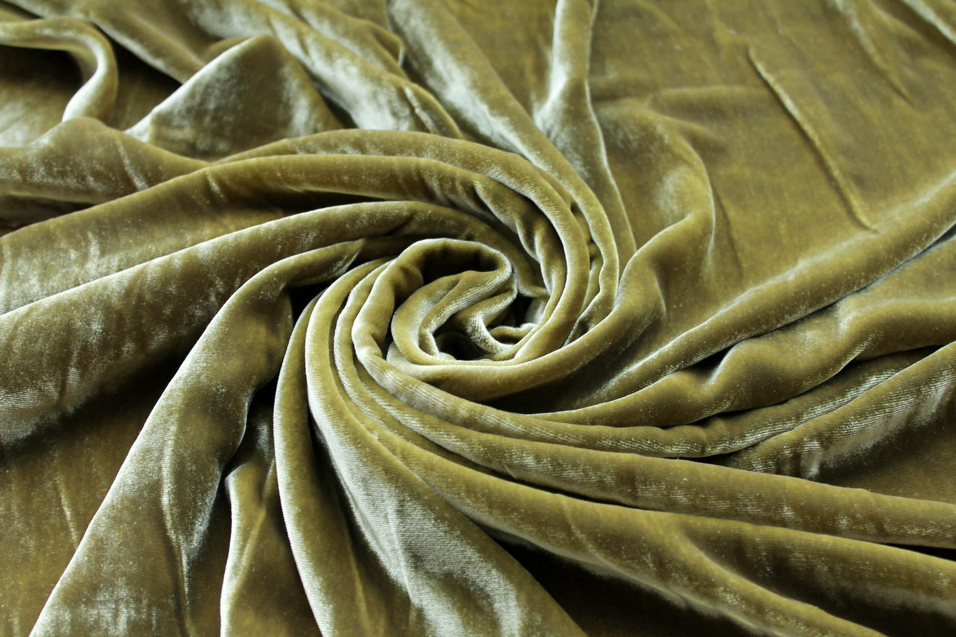 Silk Velvet - "Avocado" fabric