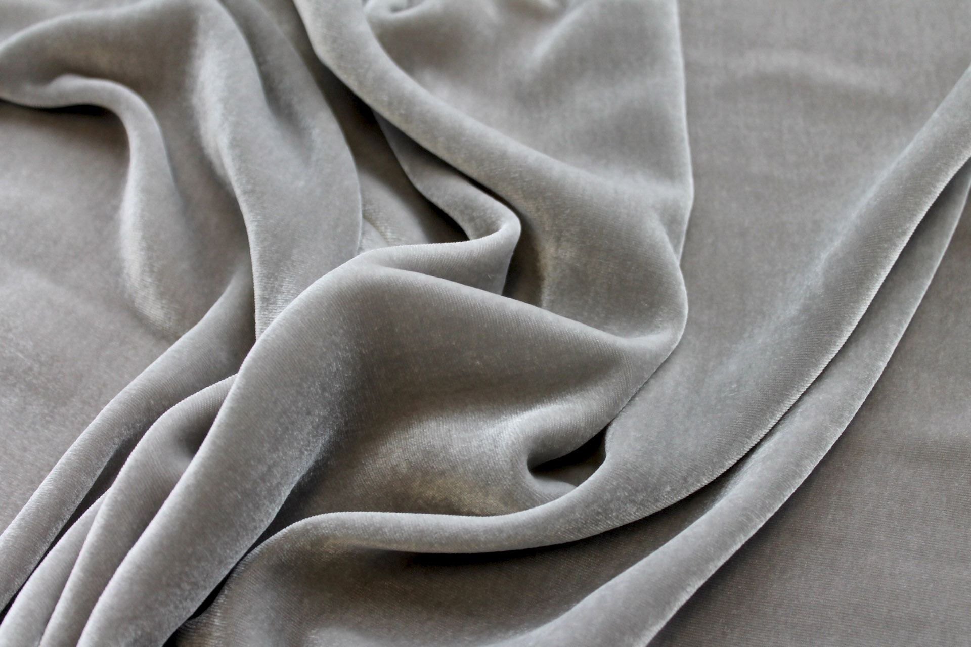 Silk Velvet - "Platinum" fabric, image 5 of 6