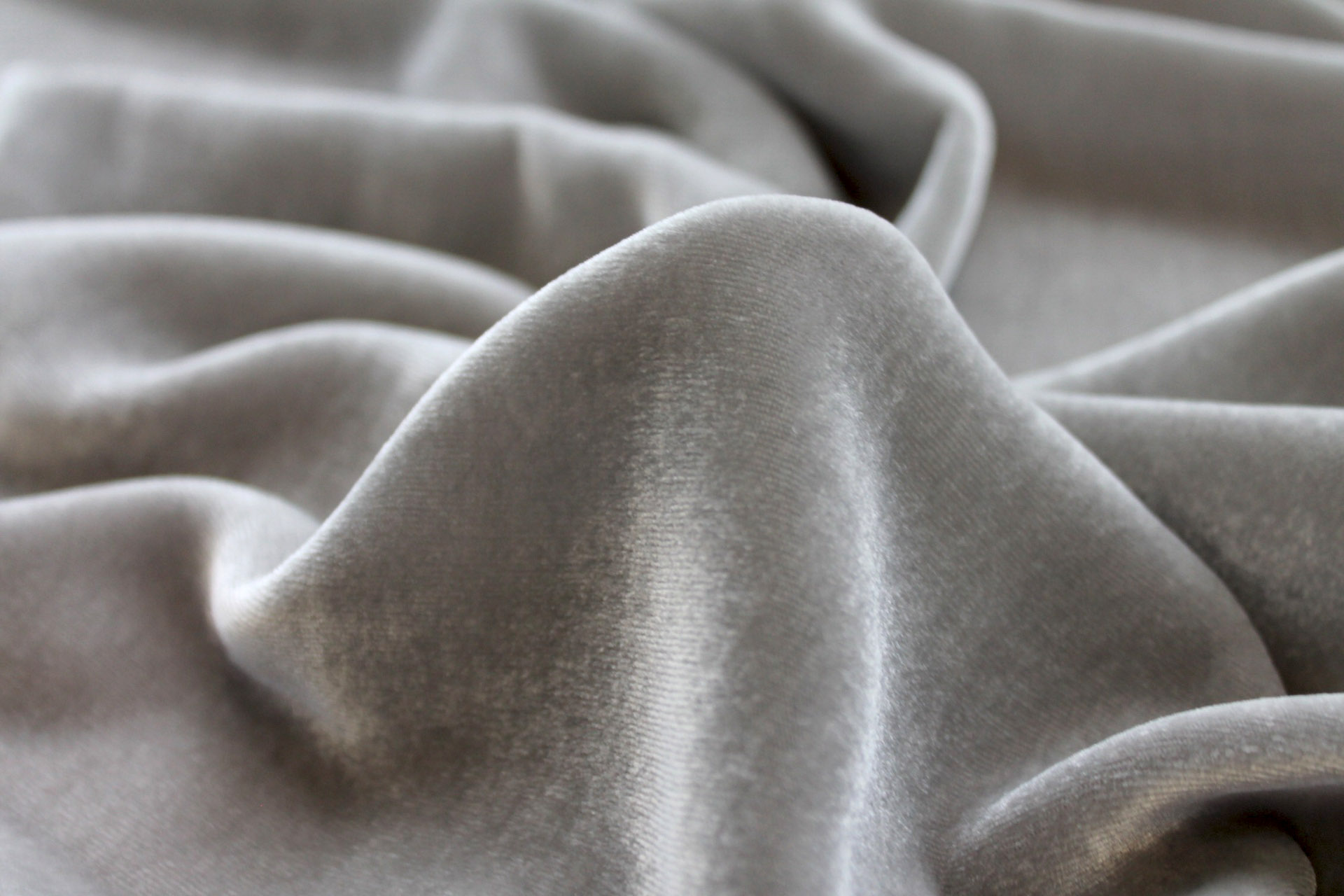 Silk Velvet - "Platinum" fabric, image 6 of 6