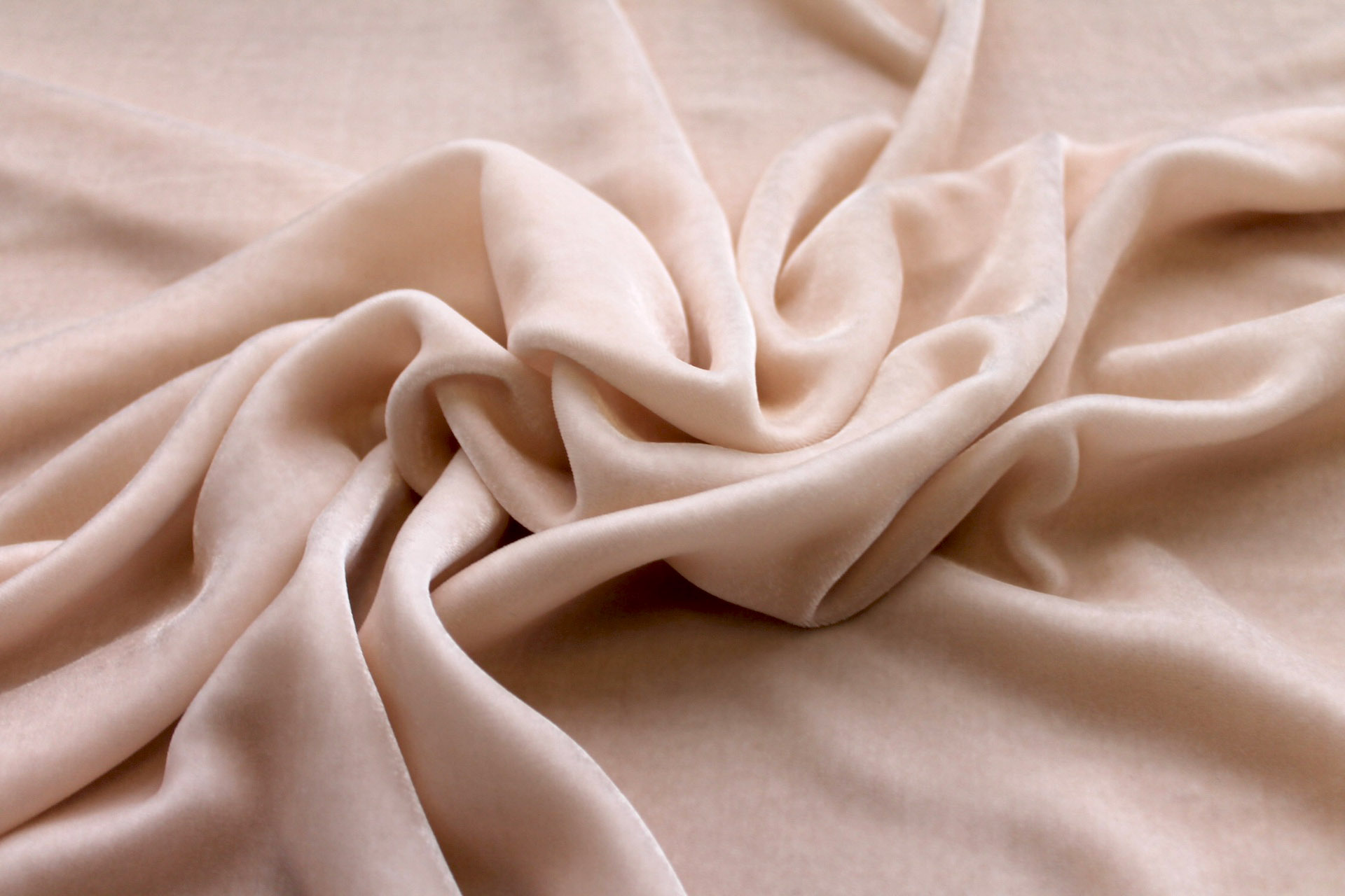 Silk Velvet - Blush fabric, image 3 of 6