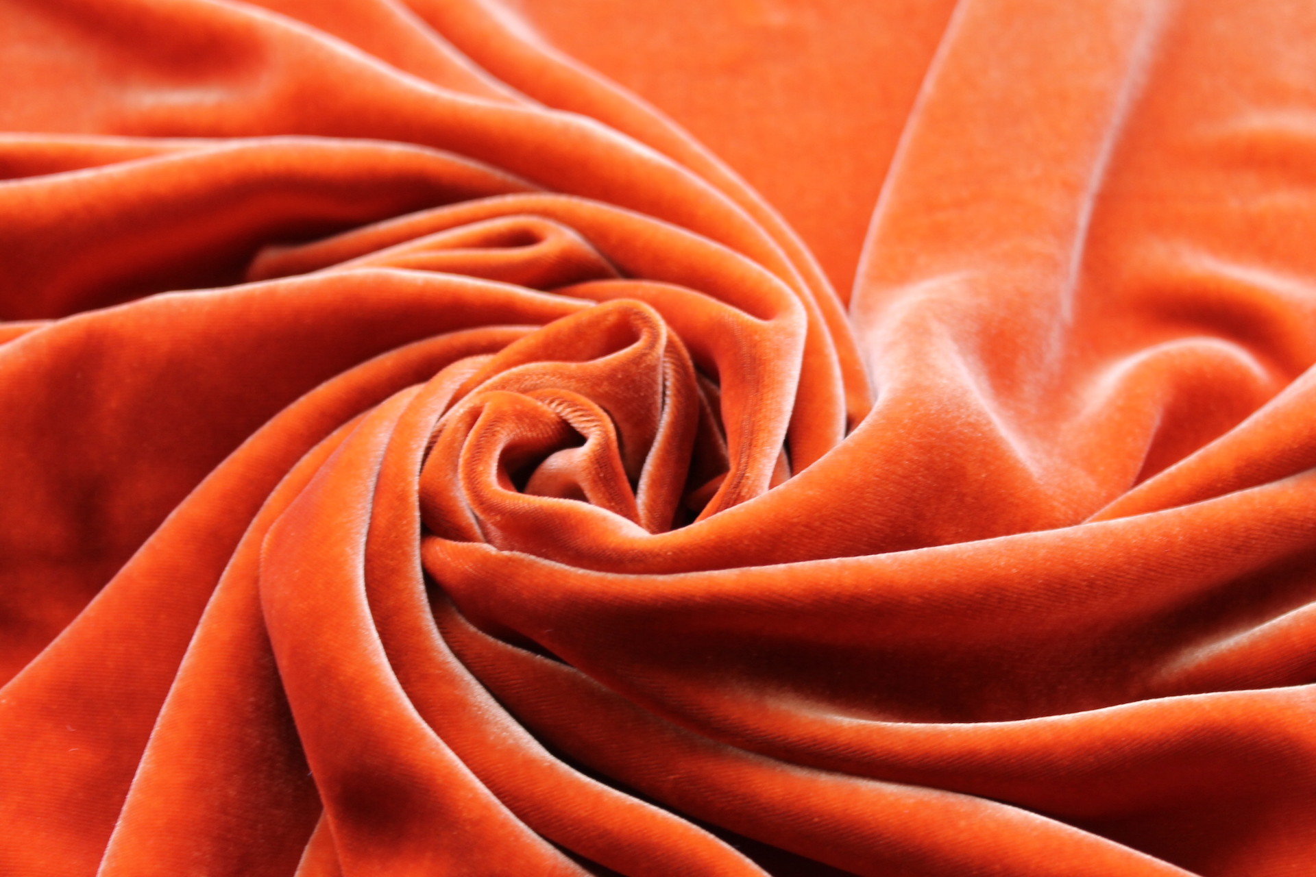 Silk Velvet - "Muscade" fabric