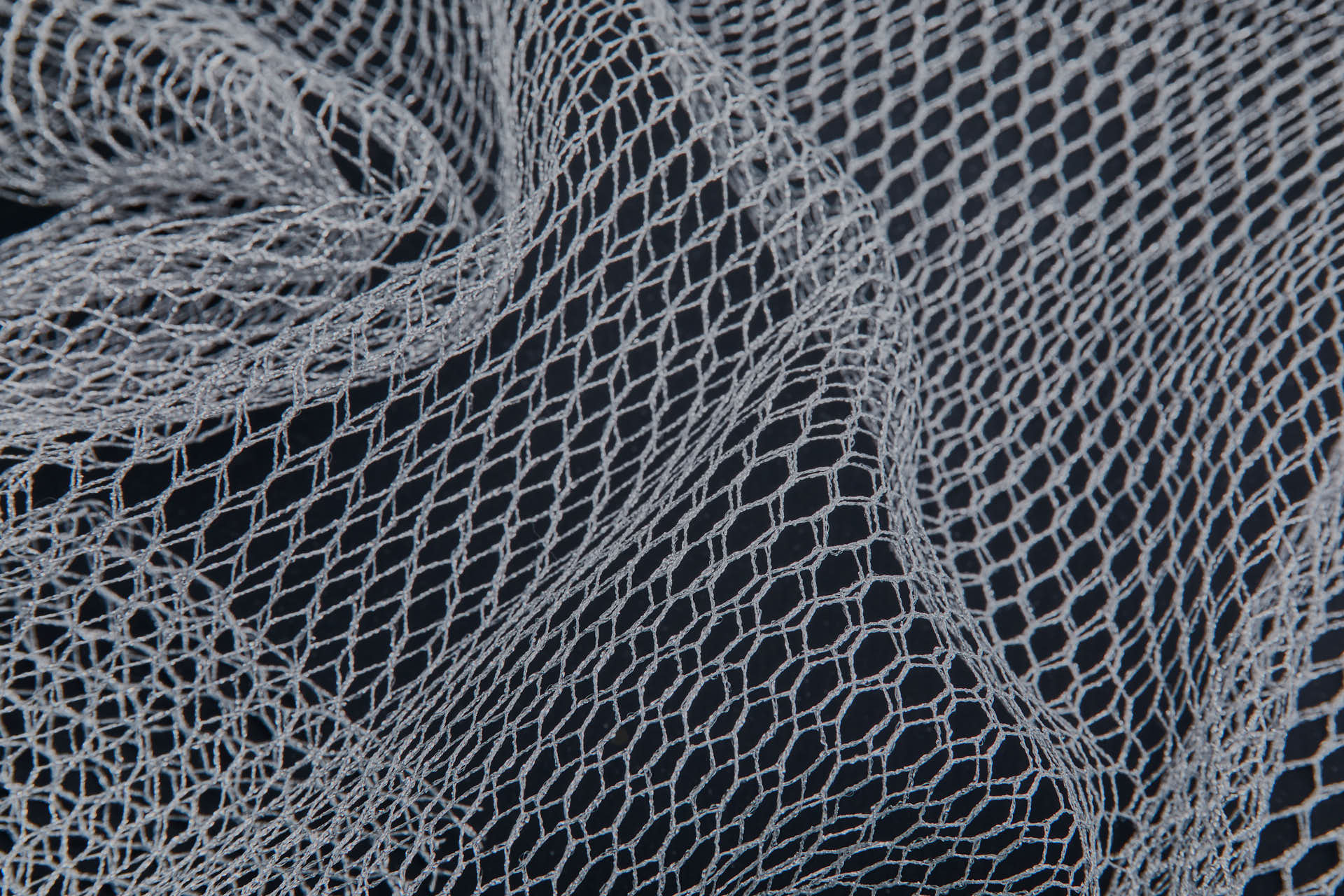"Chicken wire" Metallic Net/Mesh - Silver fabric, image 8 of 8