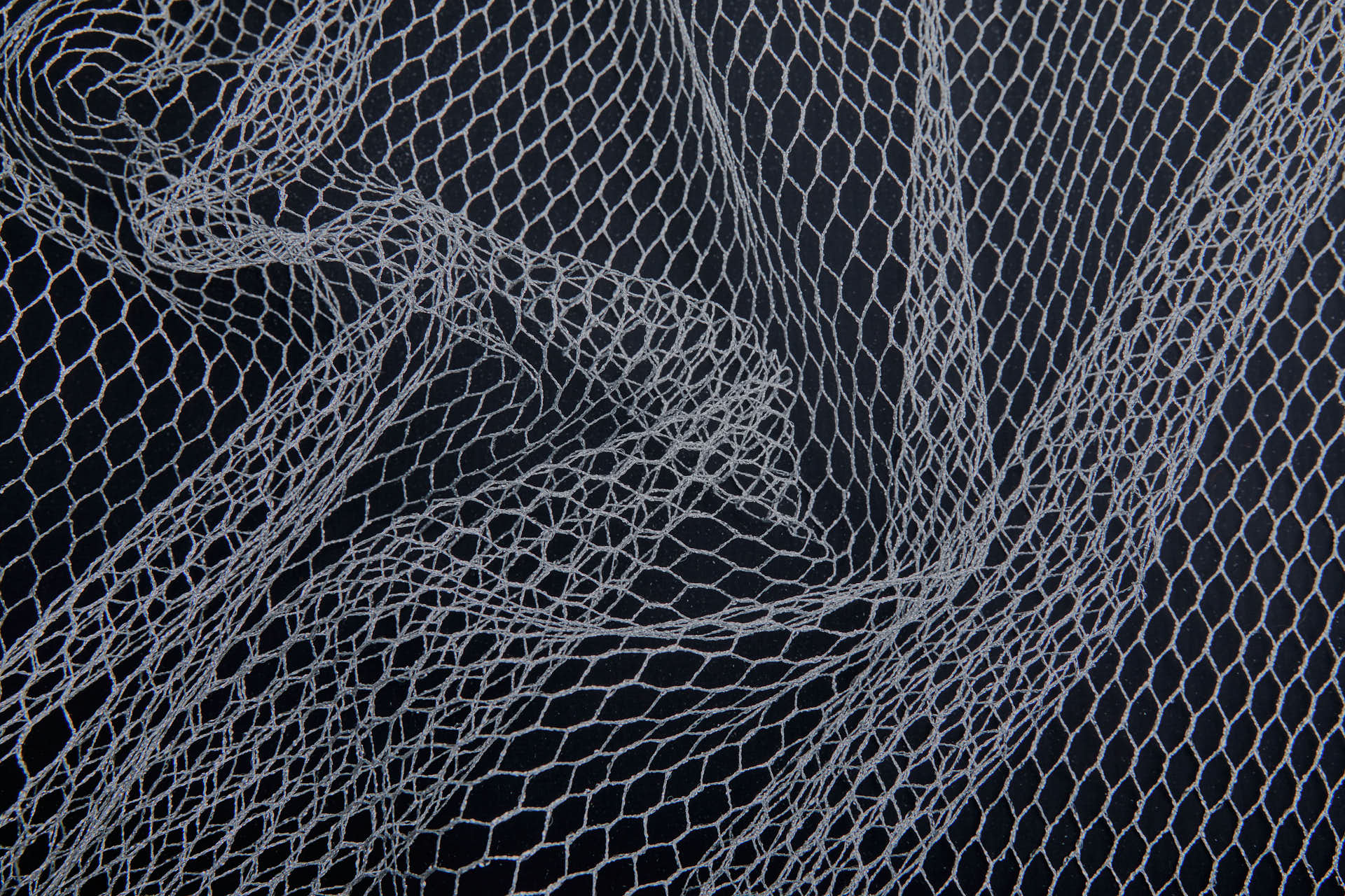 "Chicken wire" Metallic Net/Mesh - Silver fabric, image 6 of 8