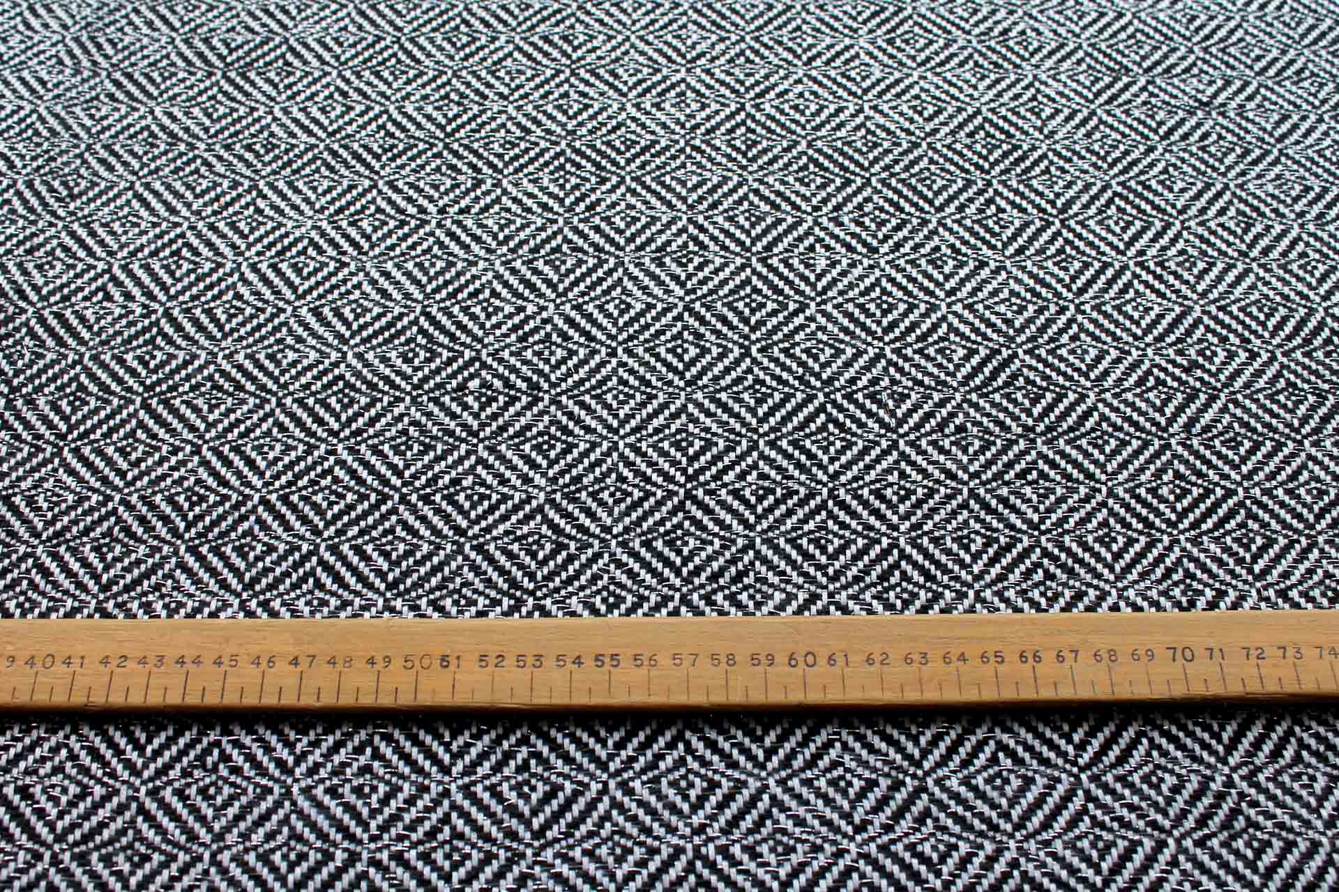 Sparkly Check Silk Lurex Matka - Black/White fabric, image 3 of 7