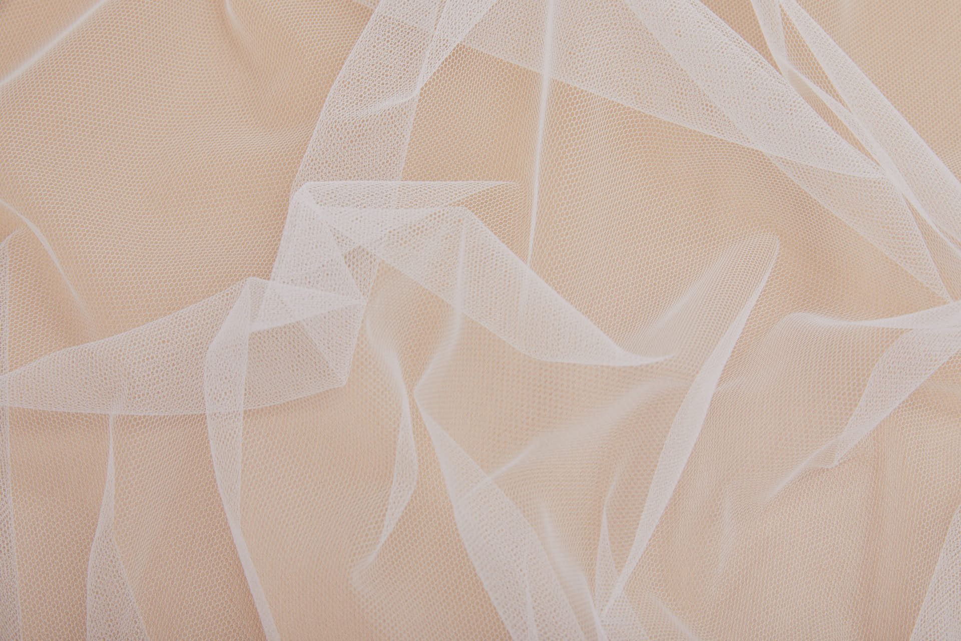 Ivory Illusion Tulle - Non stretch fabric, image 5 of 5