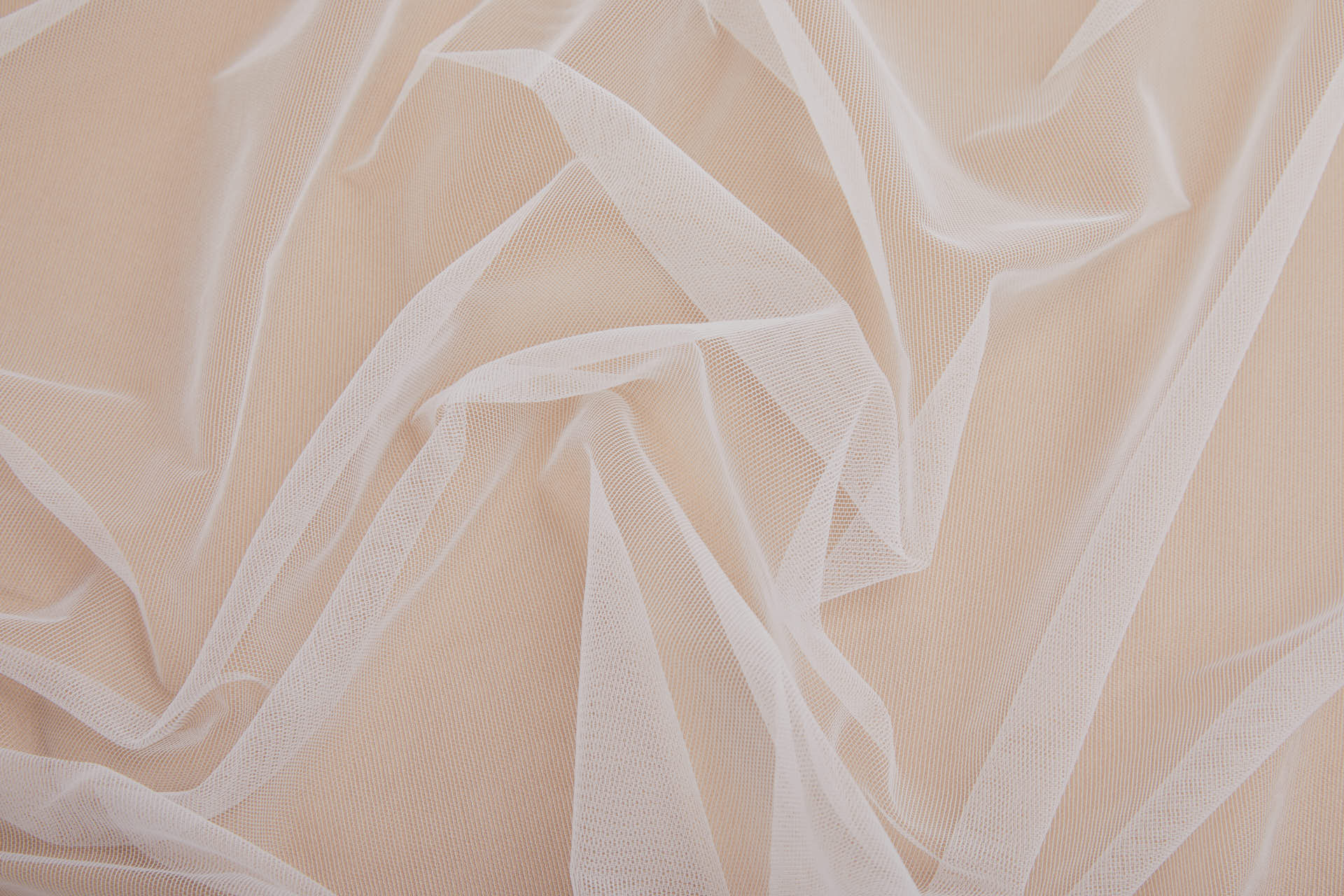 Stretch Illusion Tulle - Ivory fabric, image 3 of 5