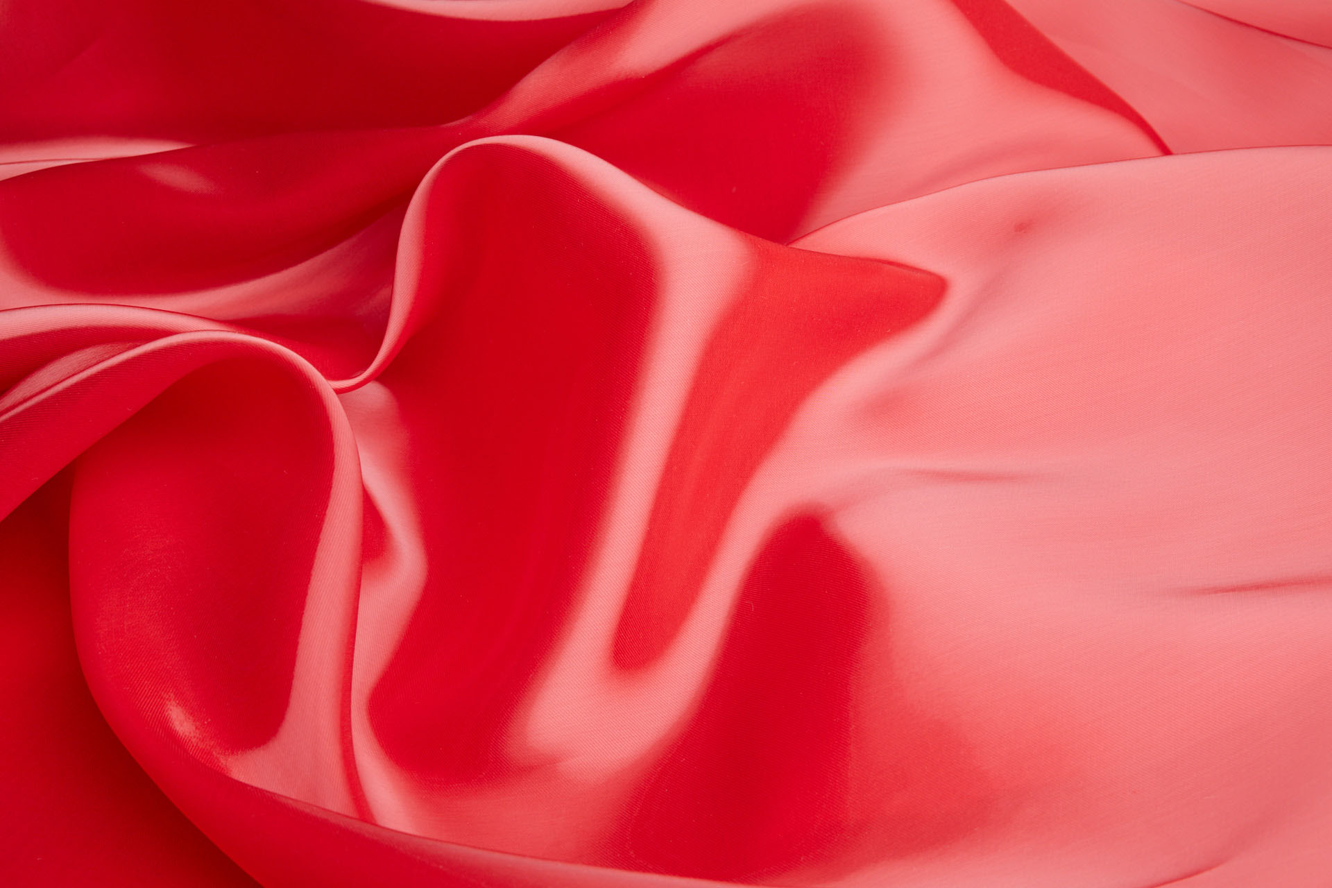 Heavy Weight Liquid Satin Organza - Red fabric, image 2 of 8