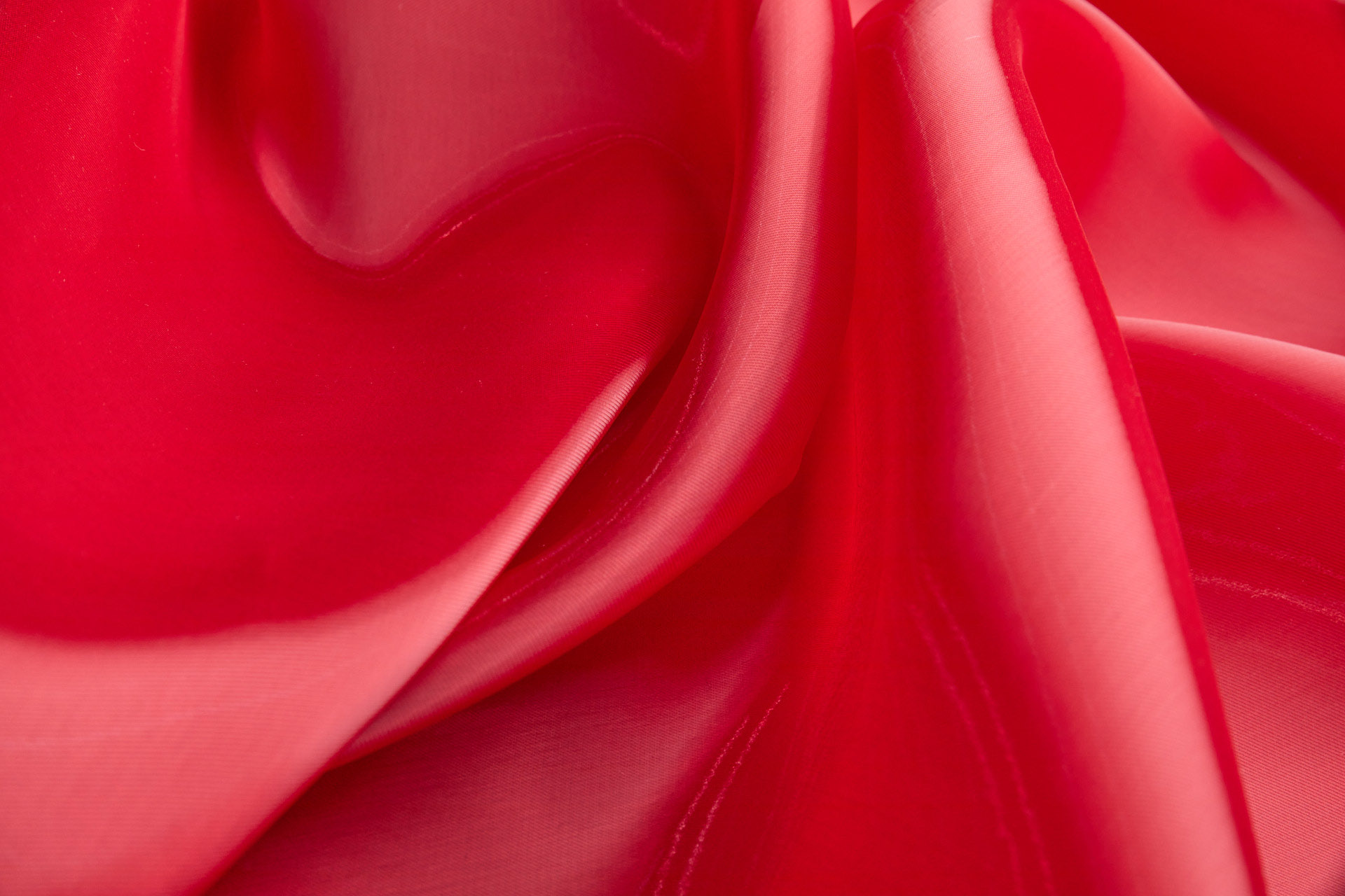 Heavy Weight Liquid Satin Organza - Red fabric, image 5 of 8