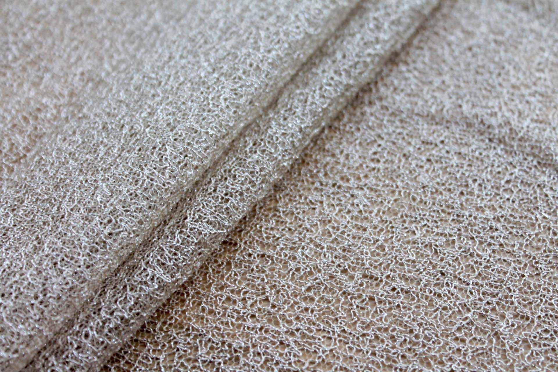 Sparkle Mesh - Oyster Silver fabric