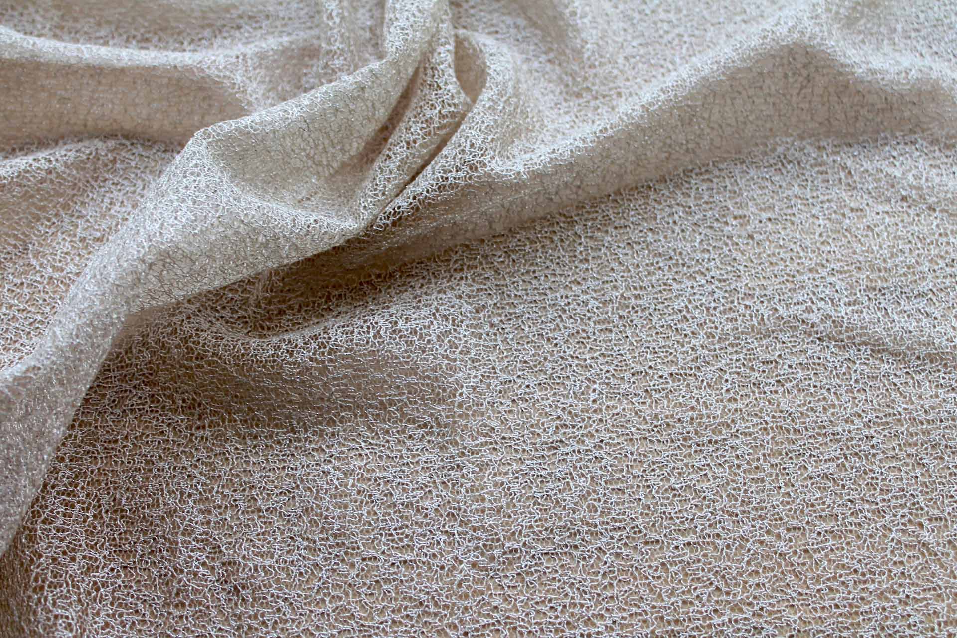 Sparkle Mesh - Oyster Silver fabric, image 5 of 5