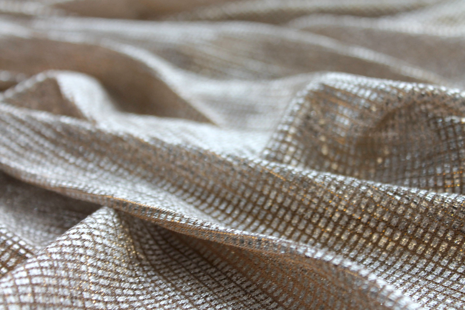 Sheer Shimmer Jersey - Silver/Gold fabric, image 5 of 7