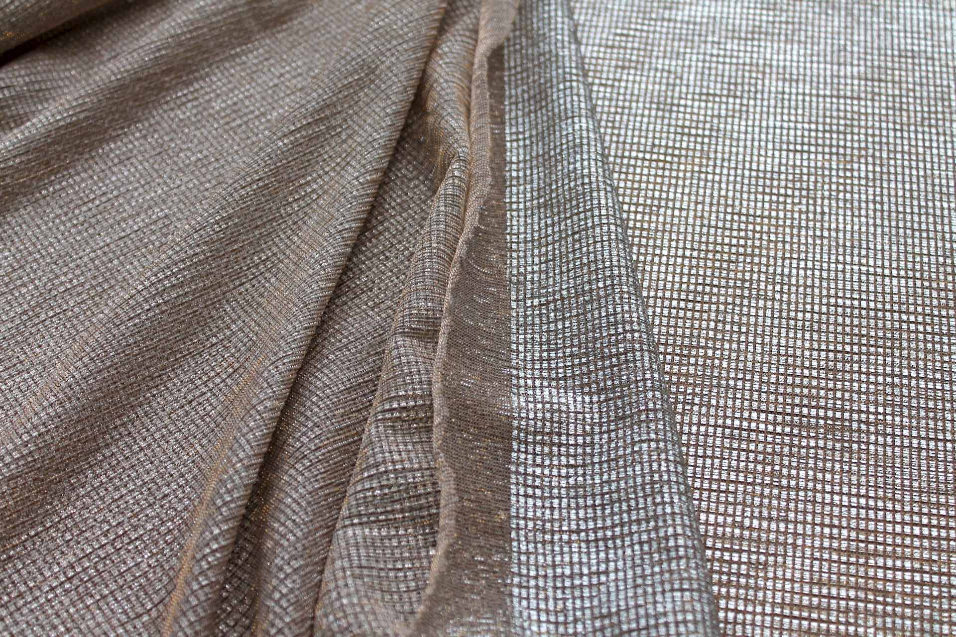 Sheer Shimmer Jersey - Silver/Gold fabric, image 6 of 7